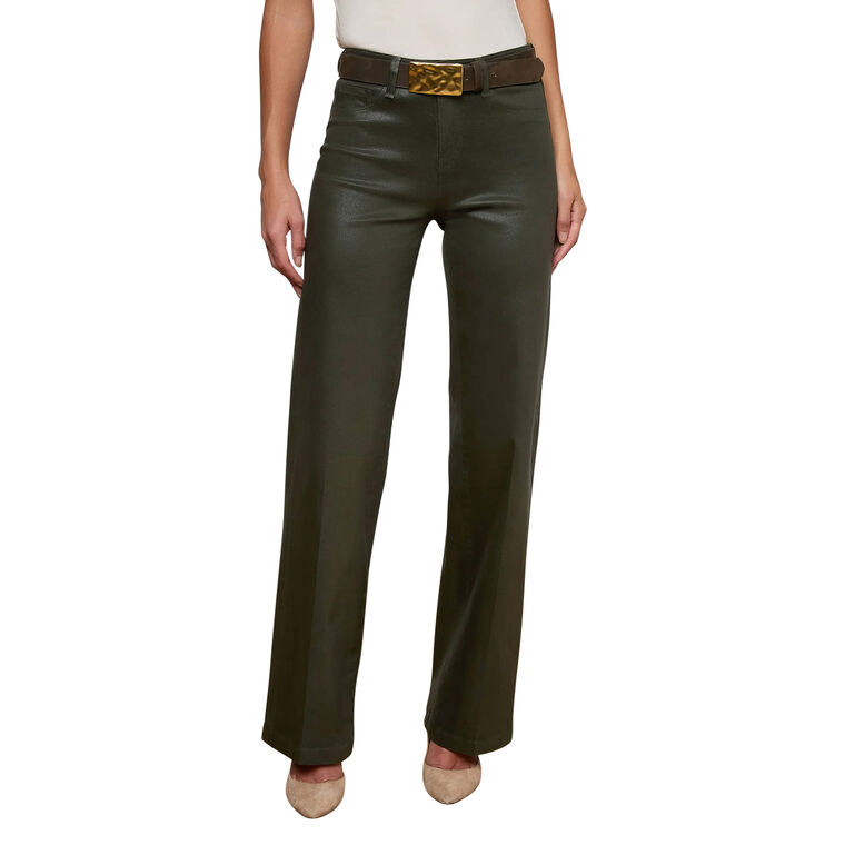 Scottie Coated High Rise Wide Leg Jean image number null