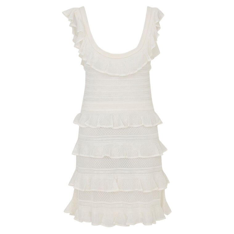 Illuminate Lace Frill Mini Dress image number null