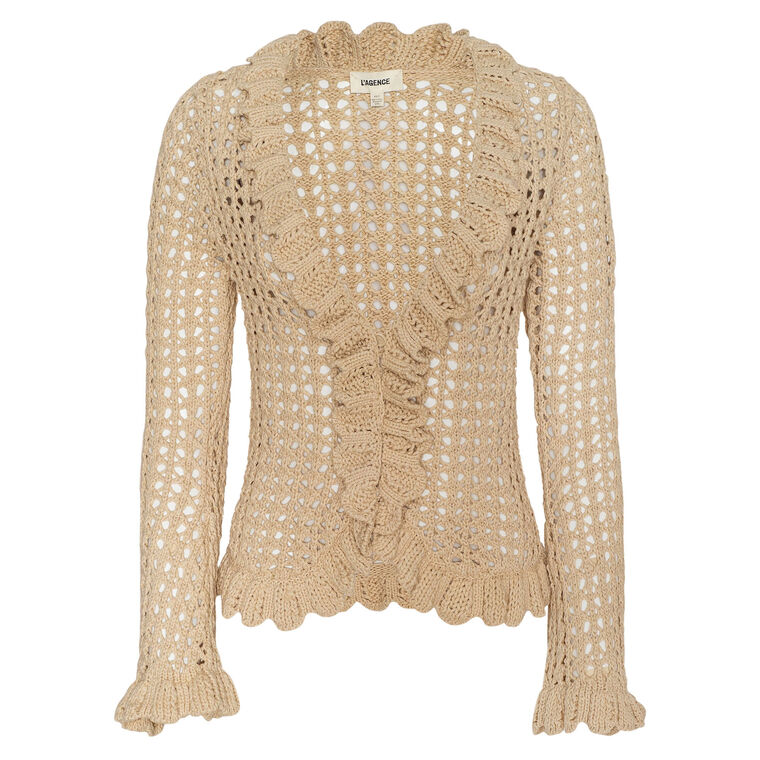 Solaris Long Sleeve Open Stitch Cardigan image number null
