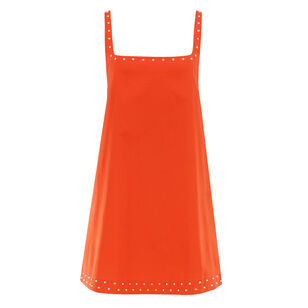 Brio Sleeveless Studded Mini Swing Dress