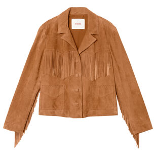 Bronco Fringe Detail Suede Jacket
