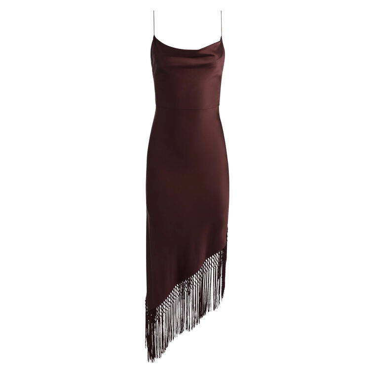 Harmony Drapey Slip Asymmetric Dress image number null
