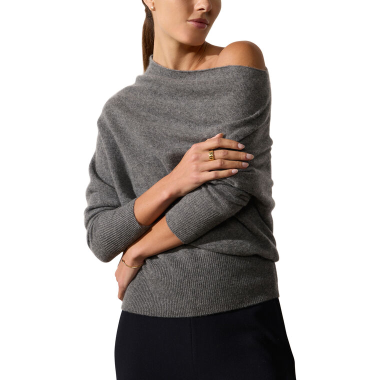 Lori Off-The-Shoulder Cashmere Sweater image number null