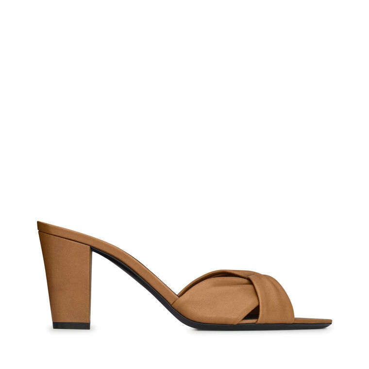 Franciane 75mm Block Heel Leather Mule image number null