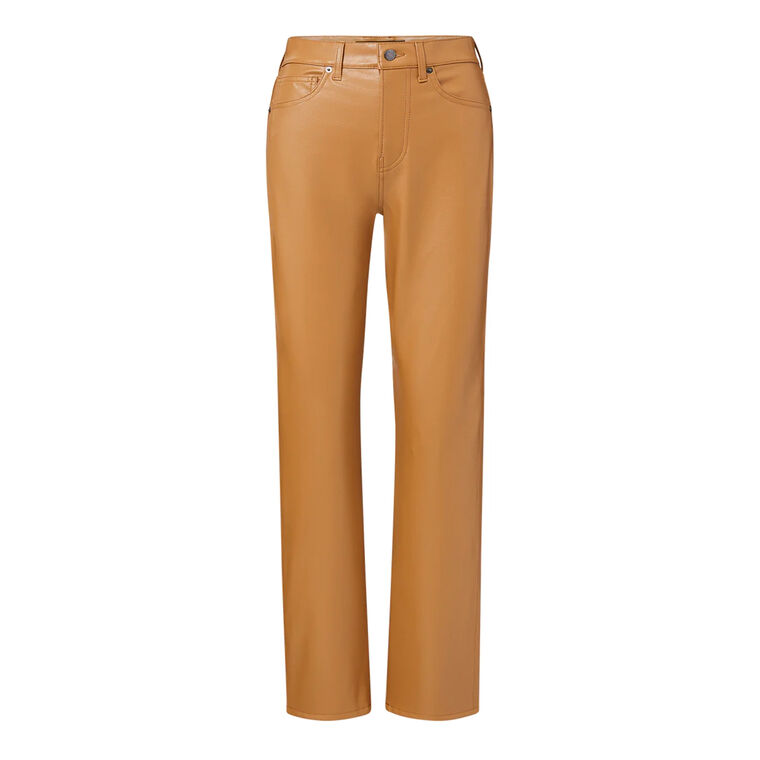 Joey Vegan Leather Straight Leg Pant image number null