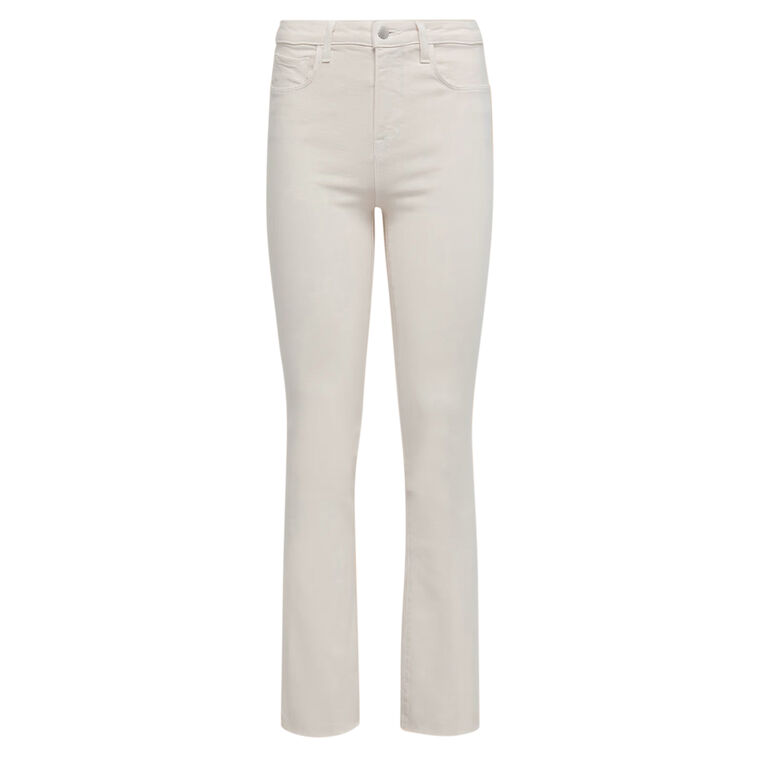 Kendra High Rise Cropped Flare Jean image number null