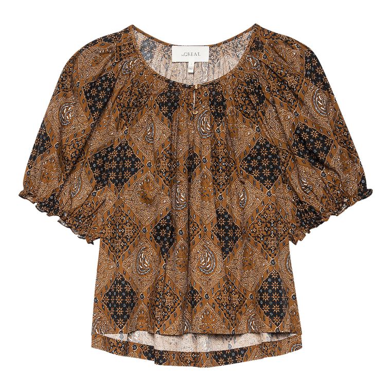 The Moorland Bandana Short Sleeve Top image number null