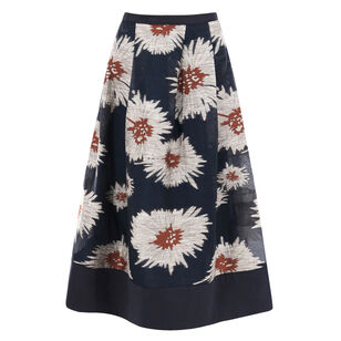 Aster Fil Coupe Midi Skirt