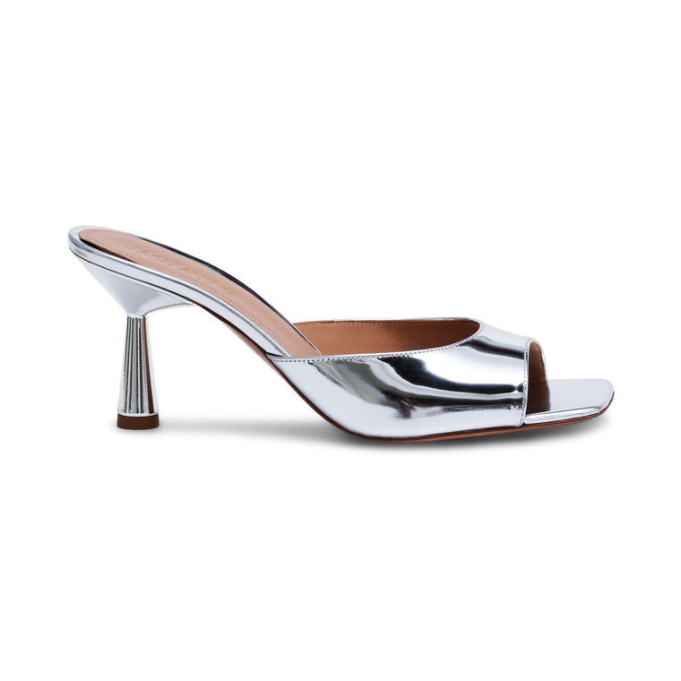 Greta 70mm Mirror Leather Mule image number null