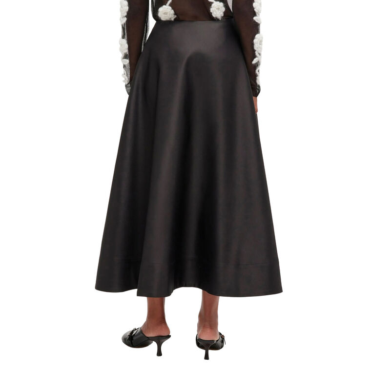 Duchesse Satin Long Circle Skirt image number null