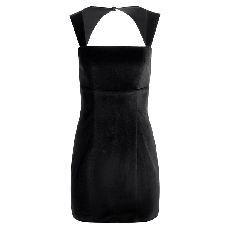 Keria Velvet Fitted Dress image number null