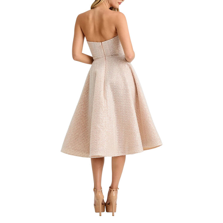 Vivi Strapless Beaded Midi Dress image number null