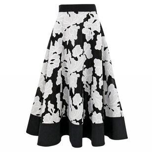 Floral Embroidered Lace Full Skirt