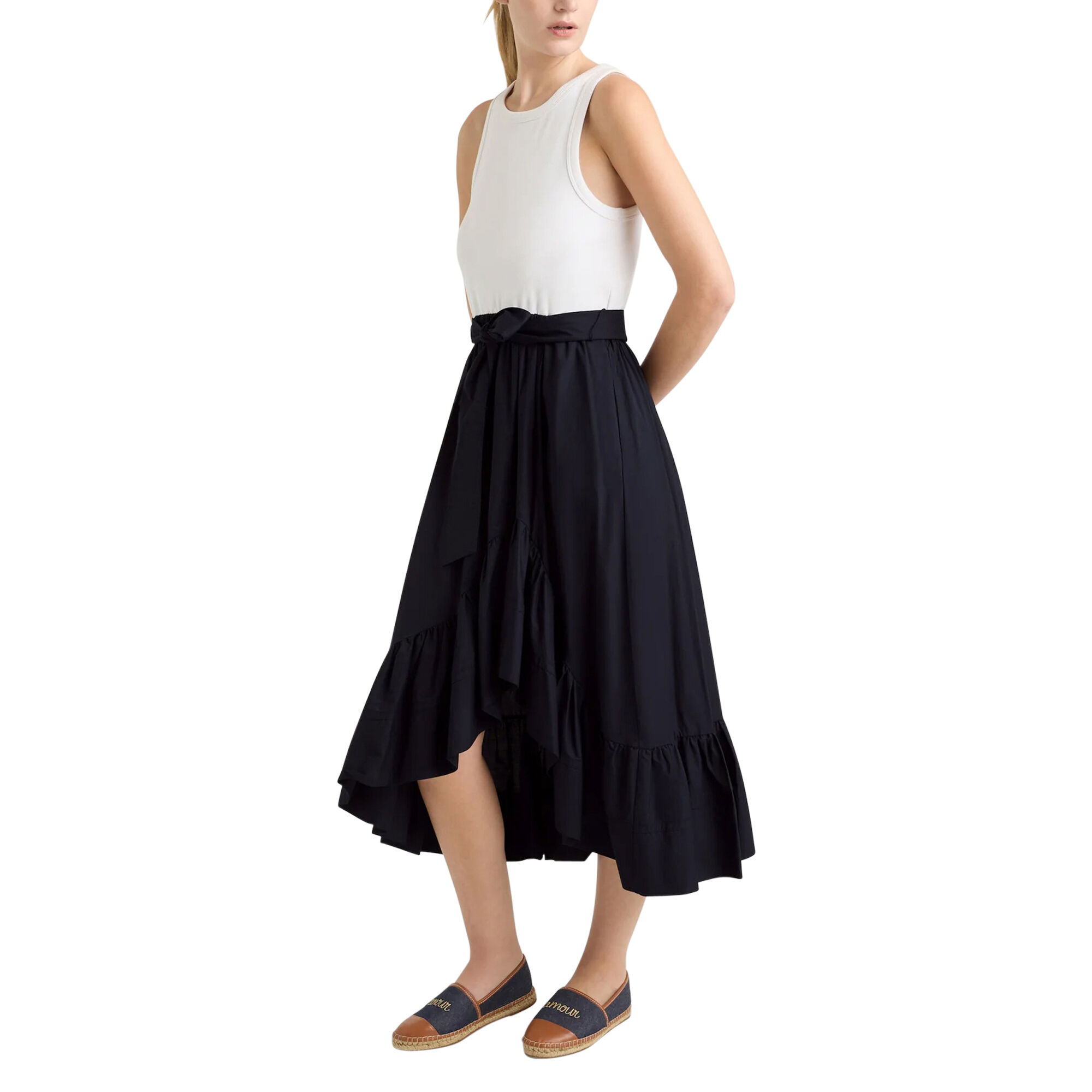 Zayla Sleeveless Belted Midi Dress Zayla Sleeveless Belted Midi Dress