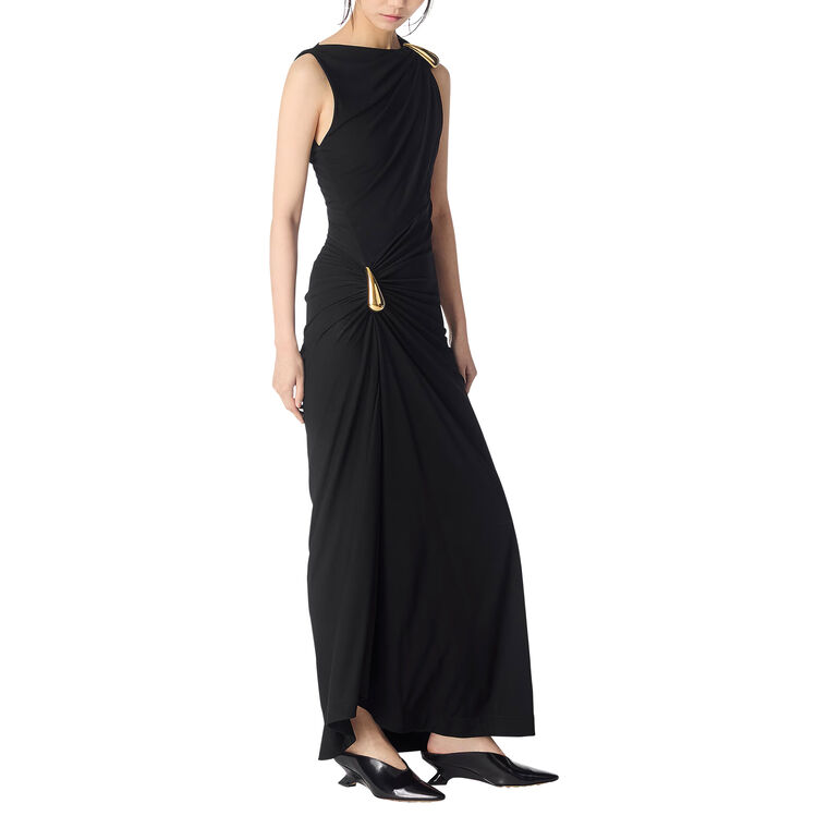 Matte Crepe Viscose Jersey Dress image number null