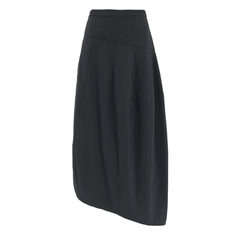 Nylon Asymmetrical Balloon Skirt image number null