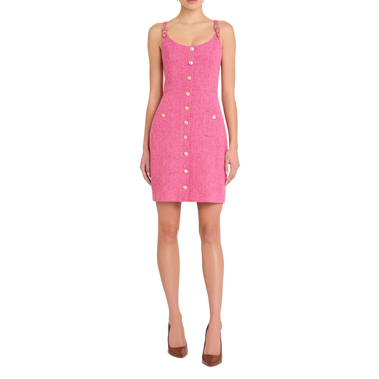 Finley Sleeveless Tweed Mini Dress image number null