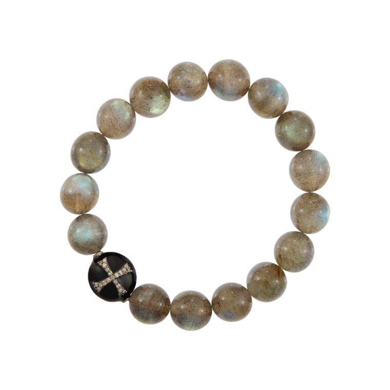 Labradorite Beaded Bracelet image number null