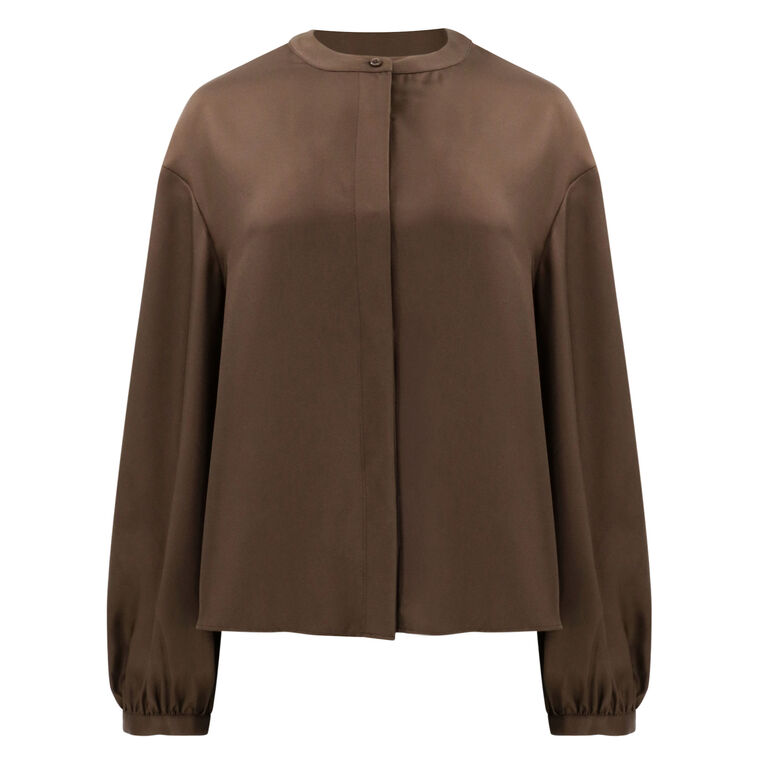 Lea Voluminous Silk Blouse image number null