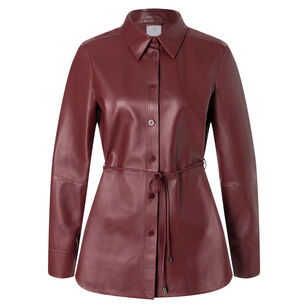 Ariela Long Sleeve Leather Shirt