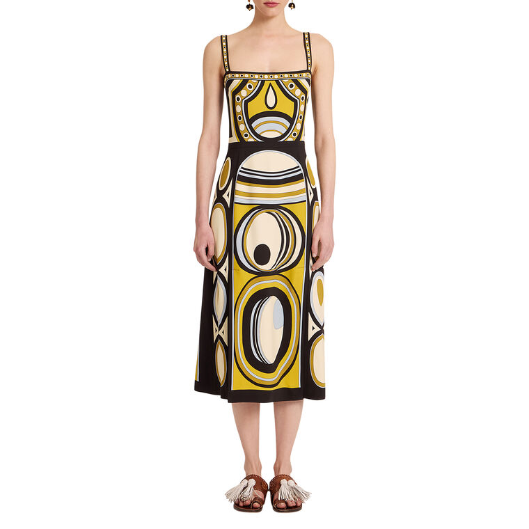 Buy Me A Martini Sleeveless Side Slit Midi Dress image number null