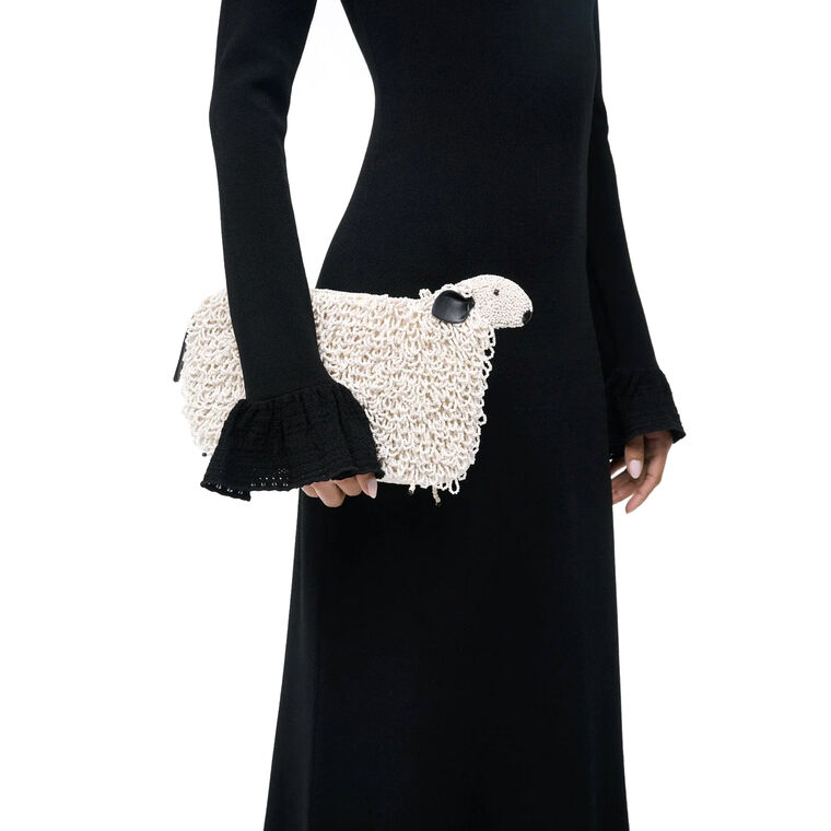 Dolly Beaded Sheep Clutch image number null