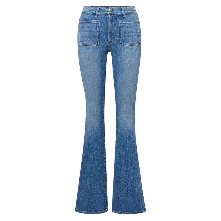 Beverly Patch-Pocket High Rise Skinny Flare Jean image number null