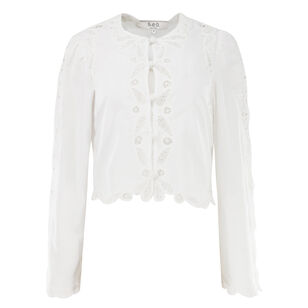 Elke Soutache Long Sleeve Blouse