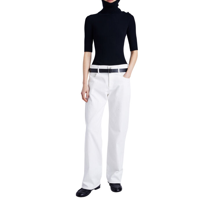 Daxton Turtleneck Sweater In Viscose Rib image number null