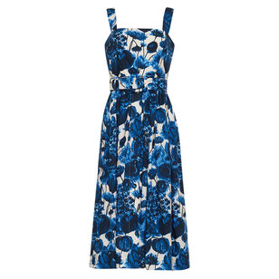 Candace Sleeveless Belted Midi Dress