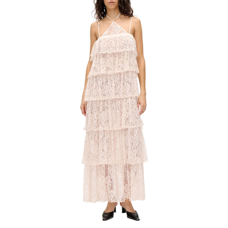 Annelise Lace Halterneck Maxi Dress image number null