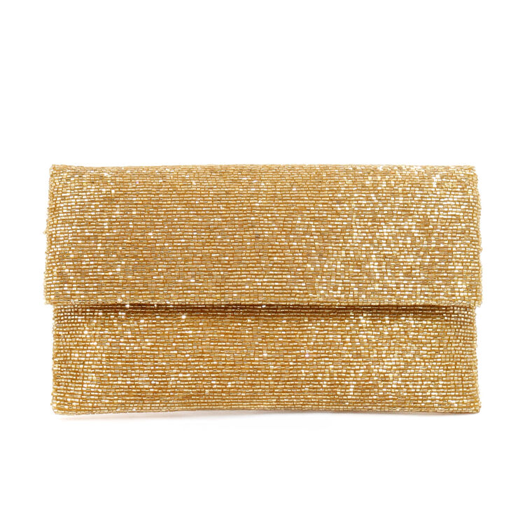 Fully Beaded Envelope Clutch image number null