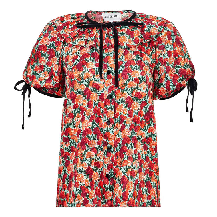 Connelly Floral Puff Sleeve Blouse image number null