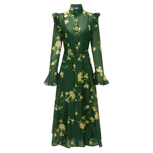 Katrina Butterfly Sleeve Midi Dress