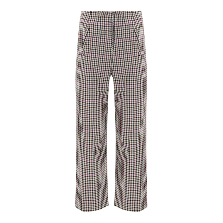 Dova Gingham Plaid Wide Leg Pant image number null