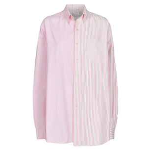 Diana Long Sleeve Stripe Cotton Poplin Shirt