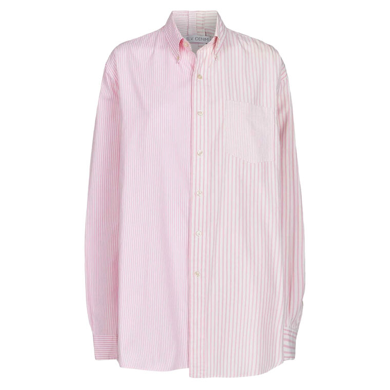 Diana Long Sleeve Stripe Cotton Poplin Shirt image number null