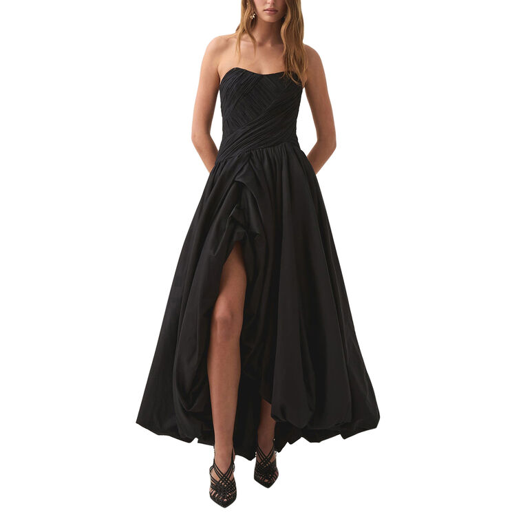 Spatial Strapless Maxi Dress image number null