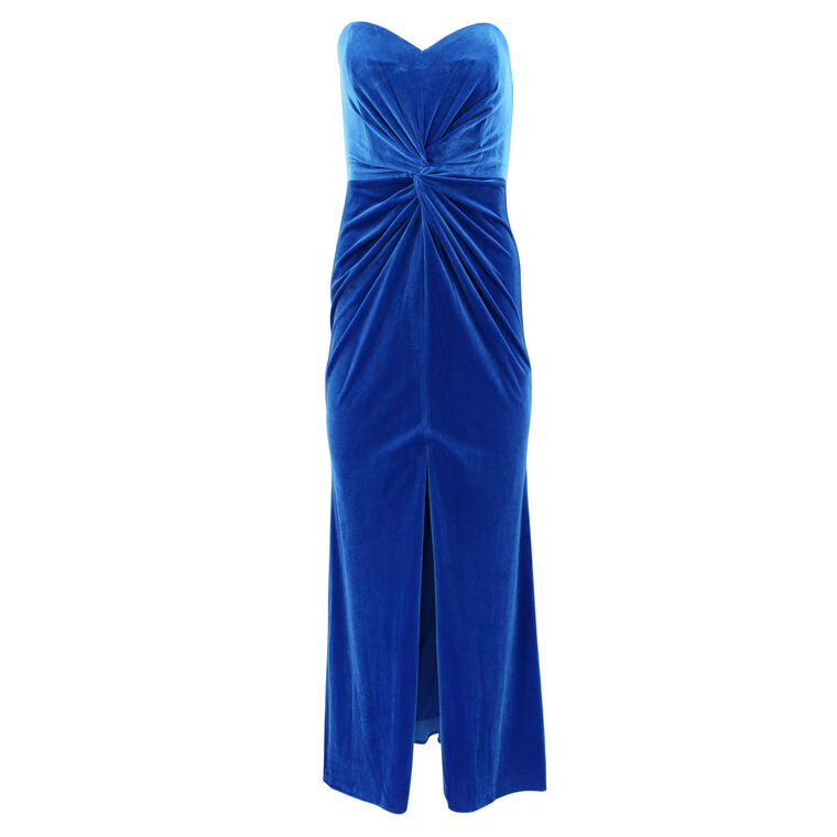 Velvet Strapless Gown image number null