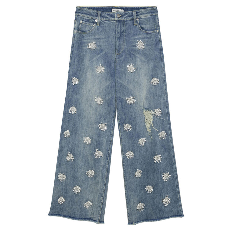 Jude High Rise Wide Crop Jean image number null