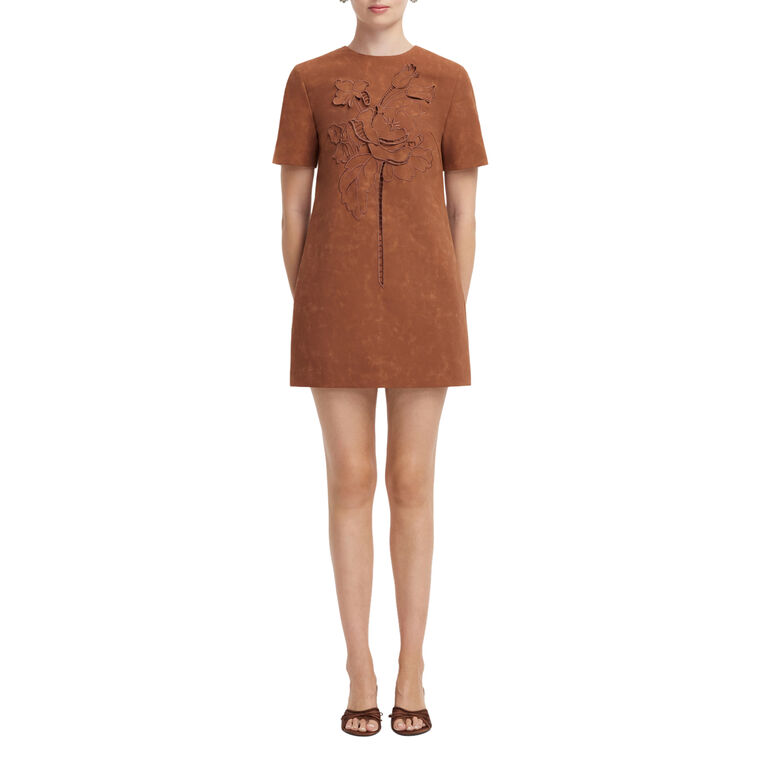 Alexa Vegan Suede T-Shirt Mini Dress image number null