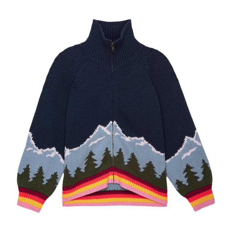 The Vista Full-Zip Cardigan Sweater image number null