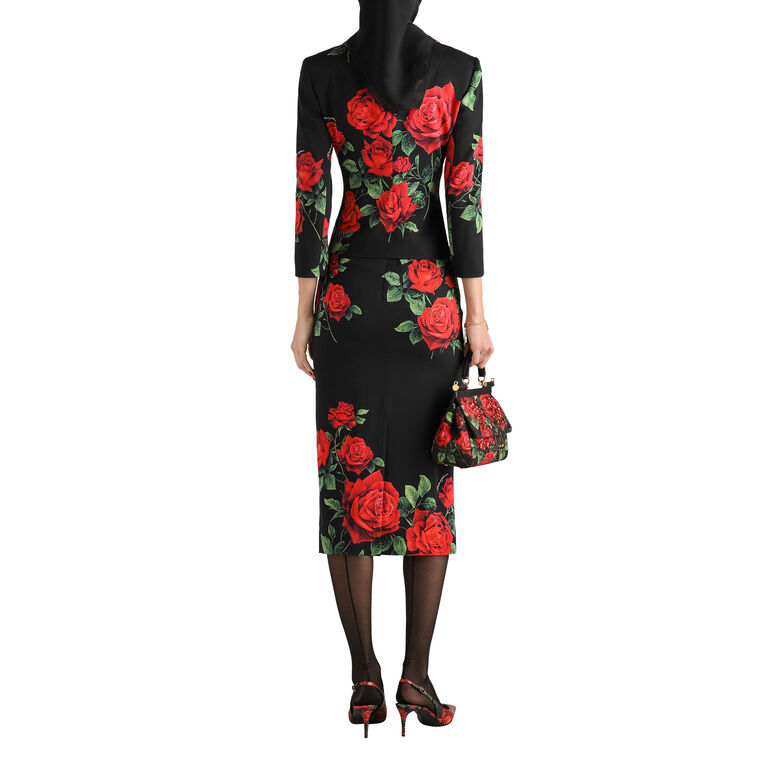 Rose Printed Jacket image number null