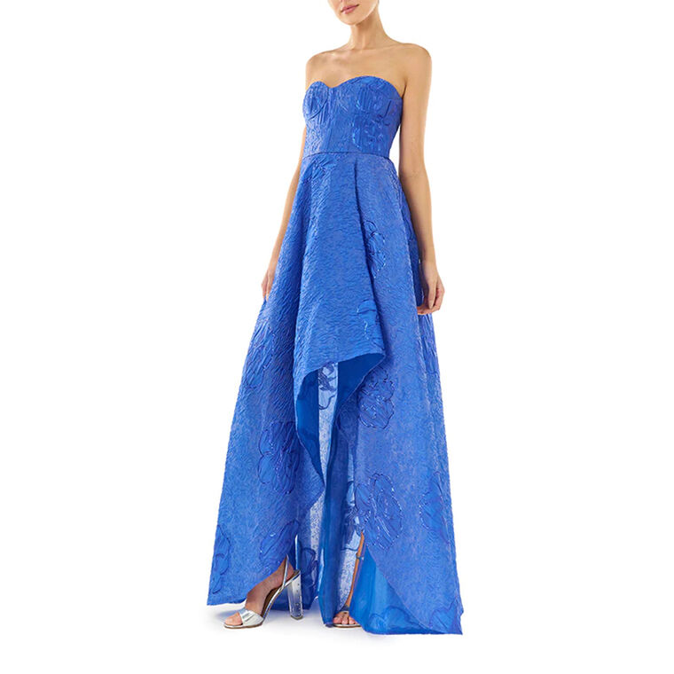 Ayla Jacquard High-Low Gown image number null