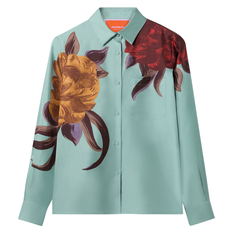 Long Sleeve Silk Twill Boy Shirt image number null