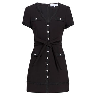 Jolie Short Sleeve Button-Up Mini Dress