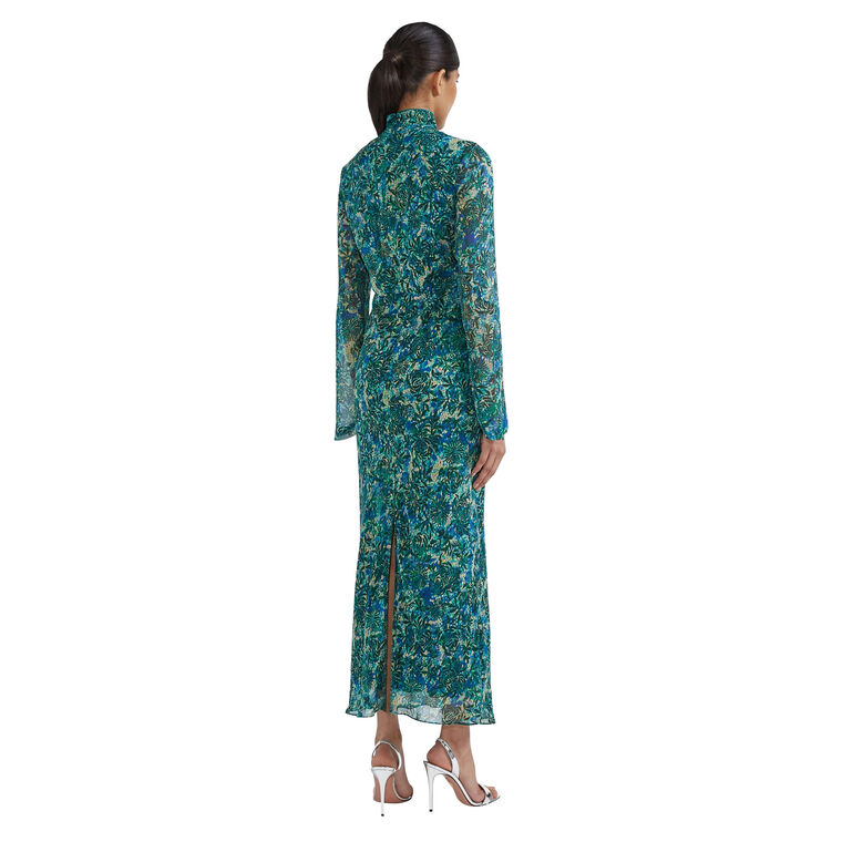Domino B Long Sleeve Midi Dress image number null
