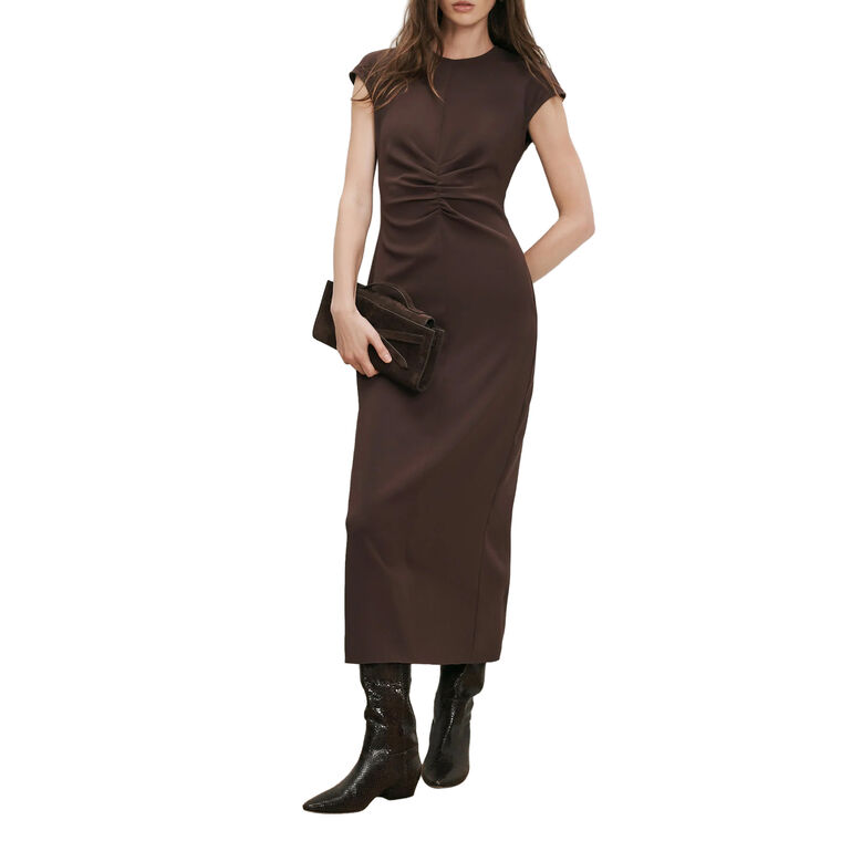 June Ruched Midi Dress image number null