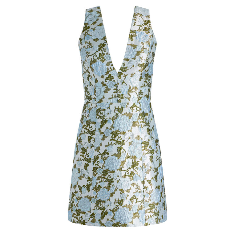 Tatum Deep V-Neck Sleeveless Mini Dress image number null