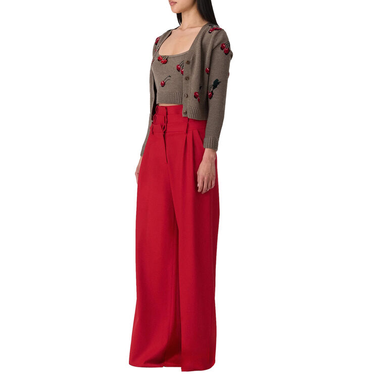 Triple Waistband Wide-Leg Pant image number null